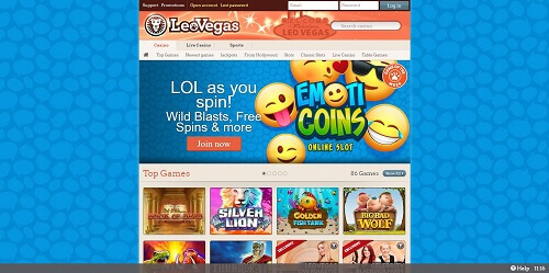 LeoVegas Homepage Canada