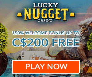 Play casino games at Canada's favourite online casino; Lucky Nugget